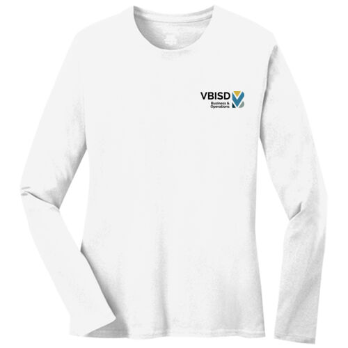 Port & Co® Women's Long Sleeve Core Cotton Tee Thumbnail