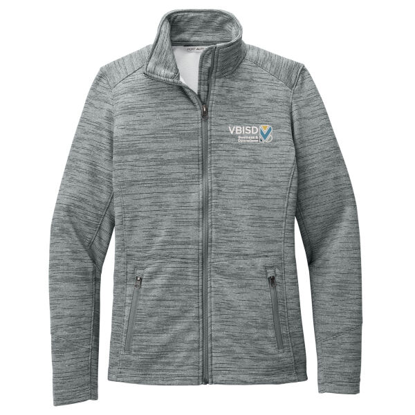 Port Authority® Women's Digi Stripe Fleece Jacket Thumbnail