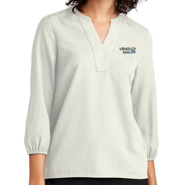Mercer+Mettle® Women's Stretch Crepe 3/4-Sleeve Blouse Thumbnail
