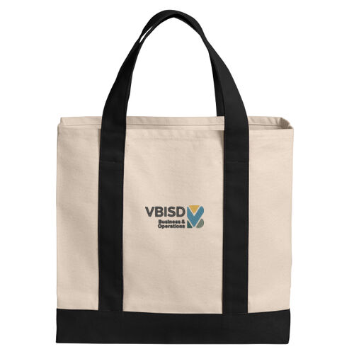 Port Authority® Cotton Canvas Two-Tone Tote Thumbnail