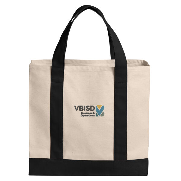 Port Authority® Cotton Canvas Two-Tone Tote Thumbnail